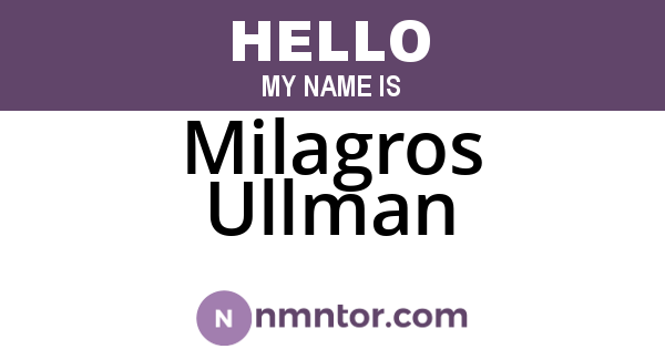 Milagros Ullman