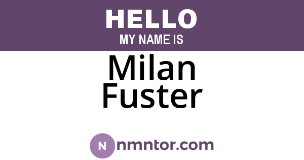 Milan Fuster
