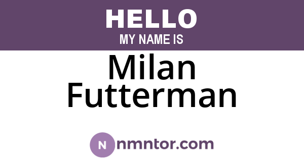 Milan Futterman