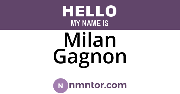 Milan Gagnon