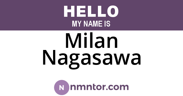 Milan Nagasawa