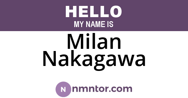 Milan Nakagawa