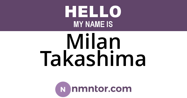 Milan Takashima