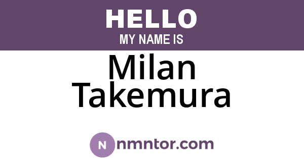 Milan Takemura