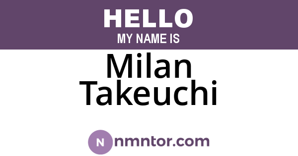 Milan Takeuchi