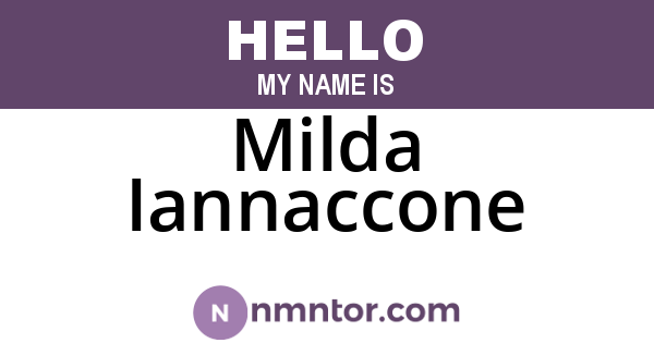 Milda Iannaccone
