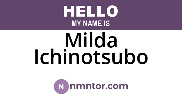 Milda Ichinotsubo