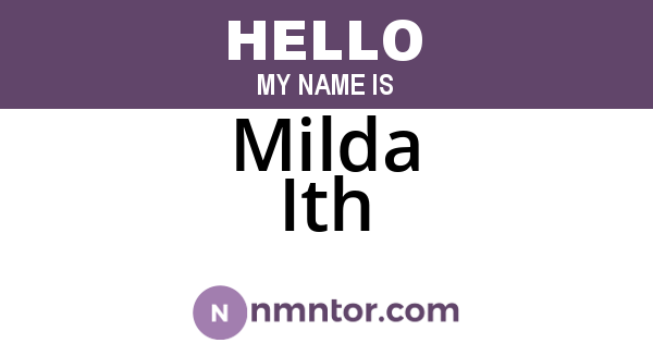 Milda Ith