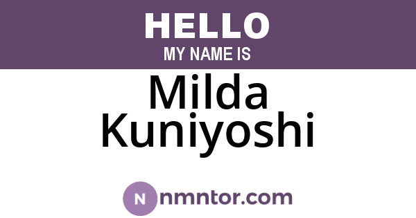 Milda Kuniyoshi