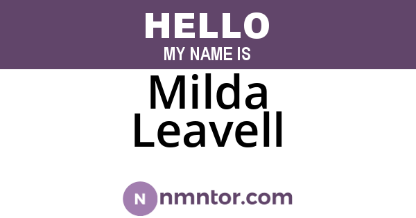 Milda Leavell
