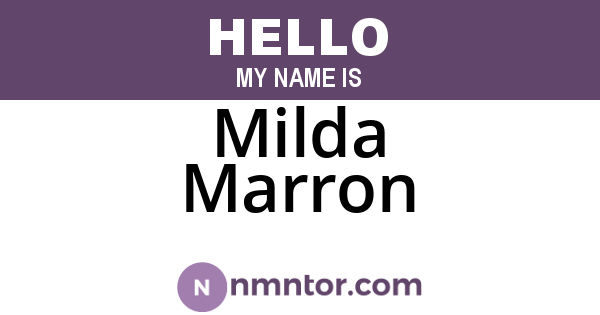Milda Marron