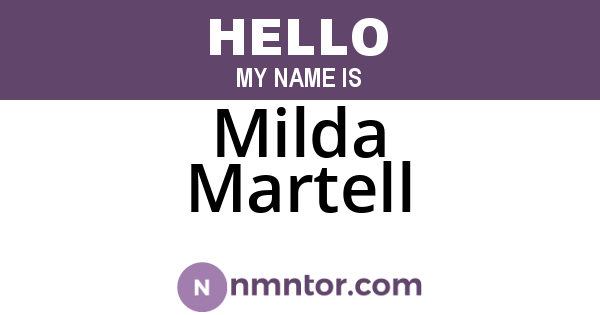 Milda Martell