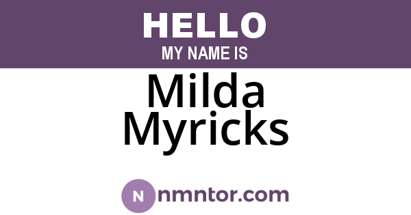 Milda Myricks