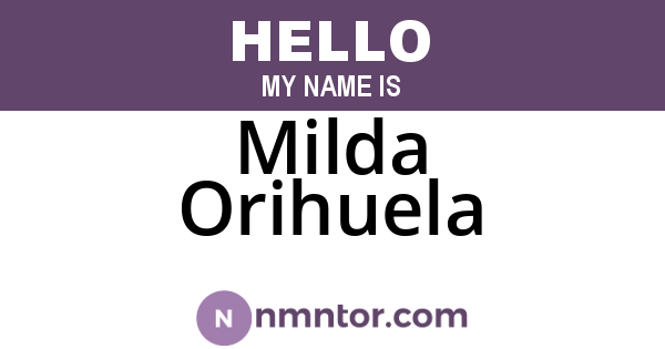 Milda Orihuela