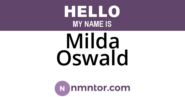 Milda Oswald