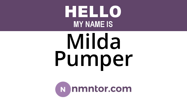 Milda Pumper