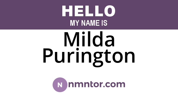 Milda Purington