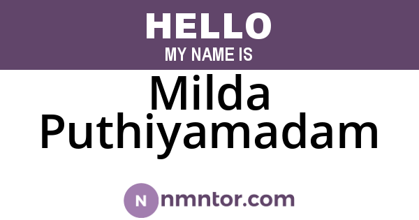 Milda Puthiyamadam