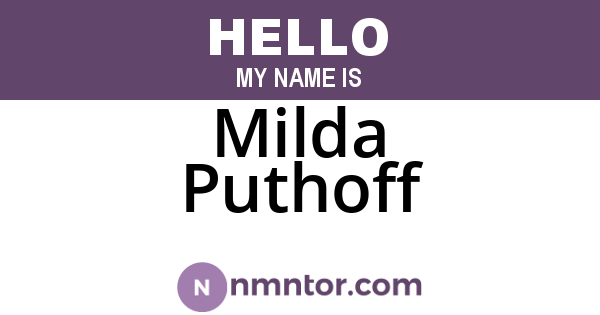 Milda Puthoff