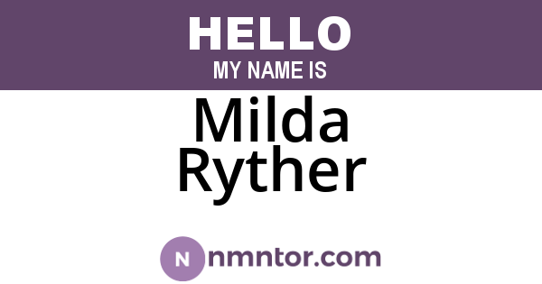 Milda Ryther