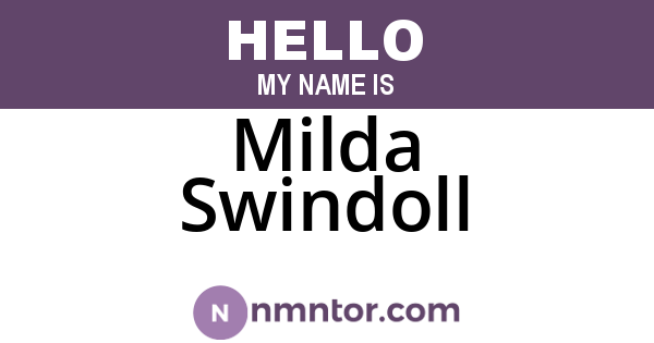 Milda Swindoll