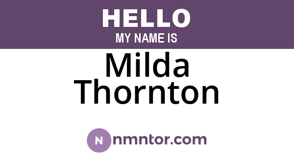 Milda Thornton