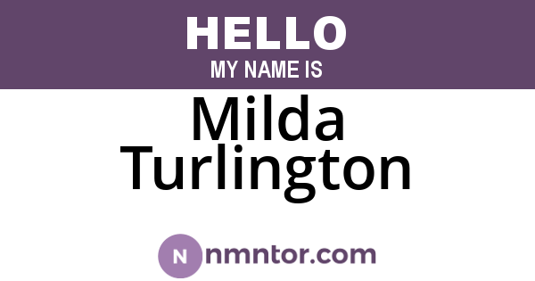 Milda Turlington