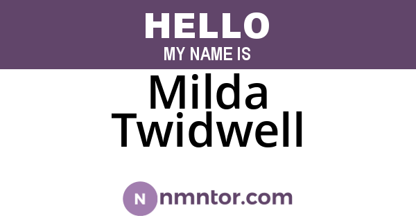 Milda Twidwell