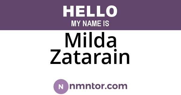 Milda Zatarain