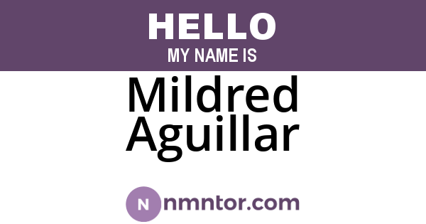 Mildred Aguillar
