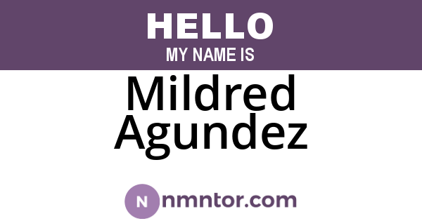 Mildred Agundez