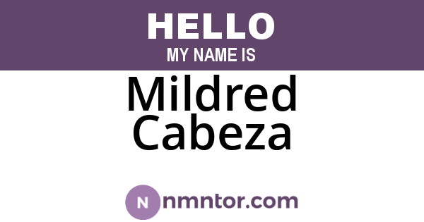 Mildred Cabeza