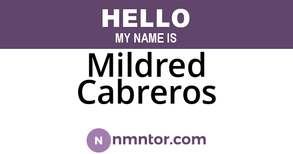 Mildred Cabreros