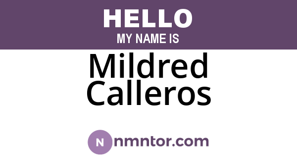 Mildred Calleros