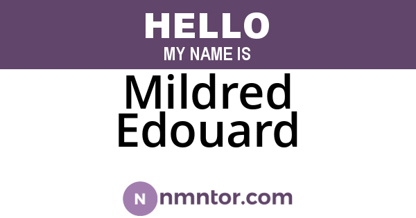 Mildred Edouard