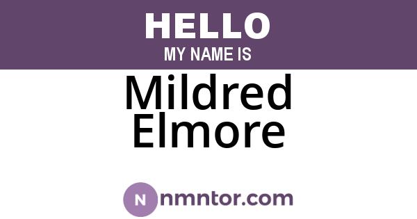Mildred Elmore