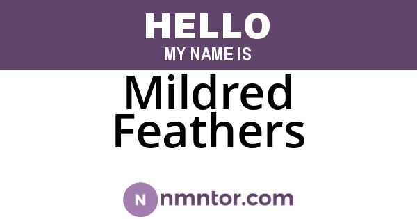 Mildred Feathers