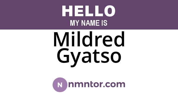 Mildred Gyatso