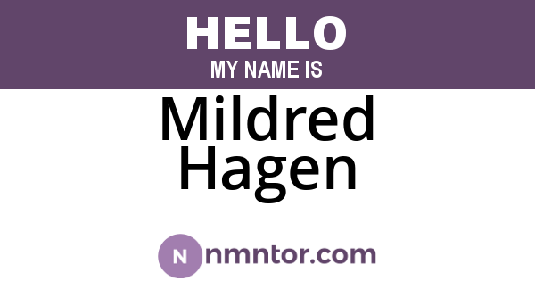 Mildred Hagen