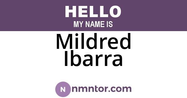 Mildred Ibarra