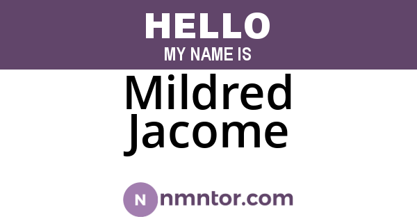 Mildred Jacome