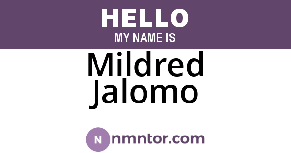 Mildred Jalomo