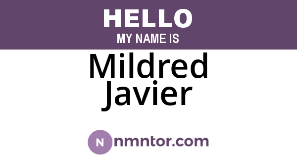 Mildred Javier