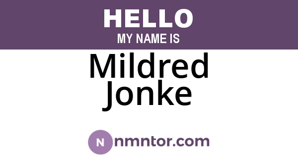 Mildred Jonke