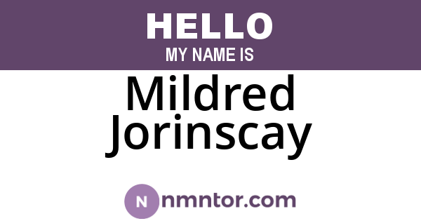 Mildred Jorinscay