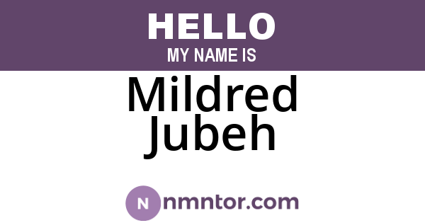 Mildred Jubeh