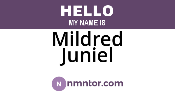 Mildred Juniel