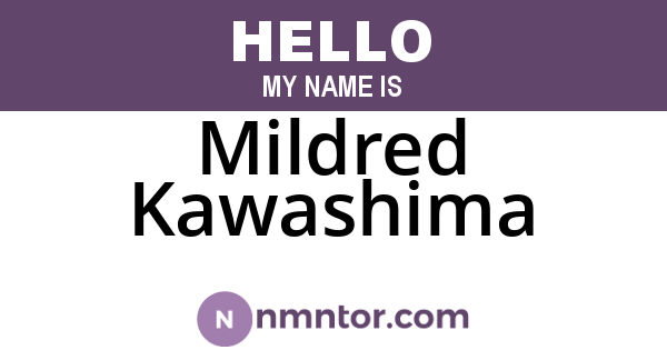 Mildred Kawashima
