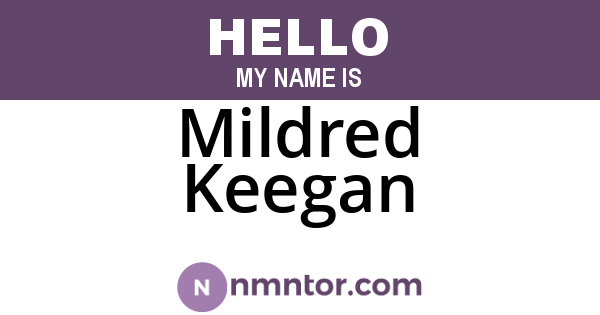 Mildred Keegan