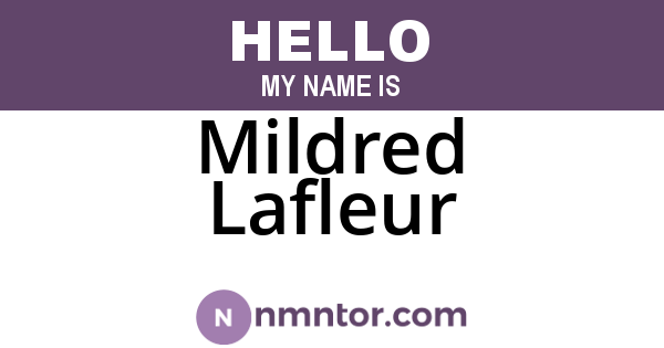 Mildred Lafleur